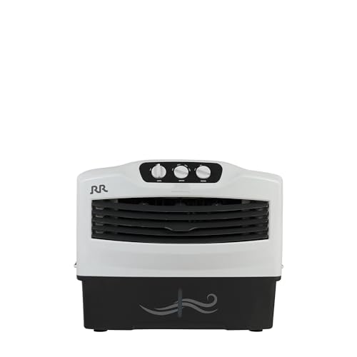 RR 50 Ltr Window Air Cooler | Cooler with High Air Delivery, Wood Wool Pads | Room Cooler with Inverter Compatibility| 1 year Warranty