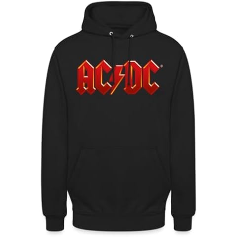 Spreadshirt AC/DC Classic Logo Hoodie, Black Cover
