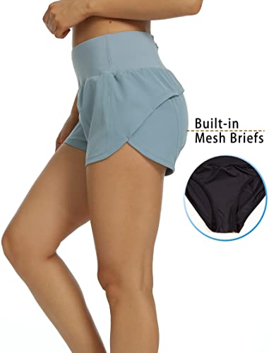 Image of Kcutteyg Running Shorts for Women with Pockets, Yoga Athletic Gym Sports Hiking Workout Shorts 2.5 inch 4 inch