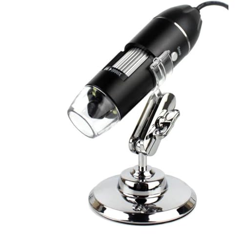 Camara electronica tipo C con zoom ajustable 1600X y luces LED para soldar componentes