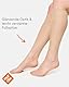 Nur Die 5er Pack Knie Seidenfein 15 DEN transparente Nylon Fein-Kniestrümpfe seidig glänzend breiter Komfortbund Damen, teint, one size