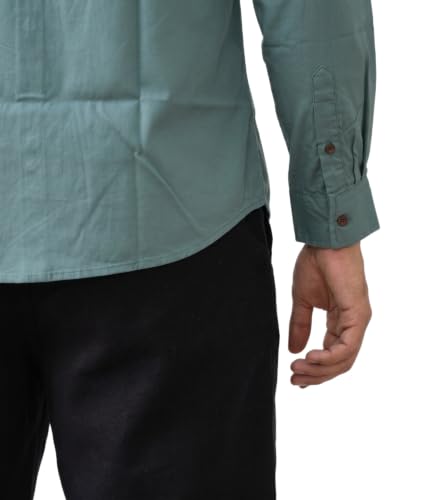 Image of Amazon Brand - INKAST Men Solid Cotton Shirt | Casual Wear | Basic Essential Plain Everyday & Office Wear | Full Sleeve | Regular Fit