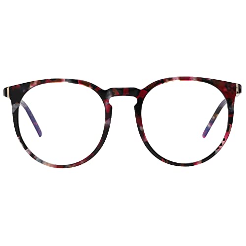 Image of DUCO Retro Round Blue Light Glasses For Men Women Blue Ray Blocking Glasses Computer Gaming Glasses Nylon Lens Acetate Frame Colorful 8301