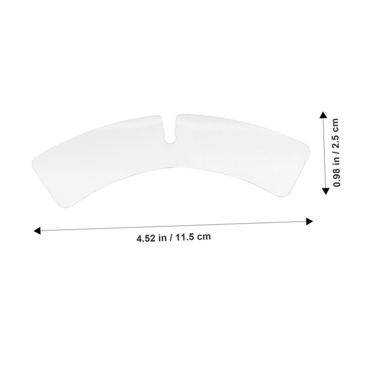 SHERCHPRY 100pcs Plastic Collar Stays For Dress Shirts Transparent Collar Inserts Shirt Collar Support Collar For Men And Women Collar Fixing Accessories