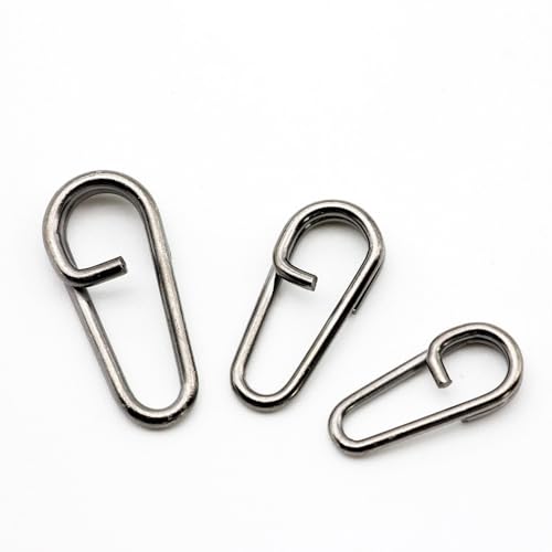 150 piezas anillos divididos ovalados acero inoxidable pesca miniatura 1