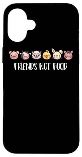 Vegan Friends Not Food Gift ������ ��� �H�i �g�����h �X�}�z�P�[�X iPhone 16 Plus �p