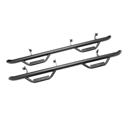 N-Fab Nerf Steps | Textured Black, Wheel-to-Wheel | J1980T | Fits 2020-2023 Jeep Gladiator (JT) 4 Door All Beds, SRW Gas