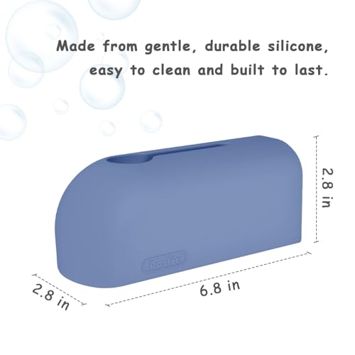 Image of Faucet Cover Bathtub, Soft Silicone Tub Spout Cover, Faucet Protector for Kids, Bath Spout Guard for Baby, Toddler Tub Faucet Cover, Water Spout Cover for Child Safety, Universal Fit（Indigo）