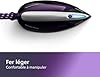 Philips Centrale Vapeur PerfectCare Elite Plus - Puissance 2700W, Effet pressing 550g, Pression 7.7 bars, Technologie OptimalTEMP, Eco, Semelle T-IonicGlide, Réservoir 1.8L, Noir/Violet (GC9675/80)