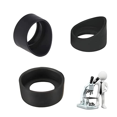 Vogueing Werkzeug 2 Stück Gummi-Okular-Abdeckung Okularschutz Zylinder Okularschutz Becher für Fernglas-Mikroskop (Schrägwinkel 27 mm)
