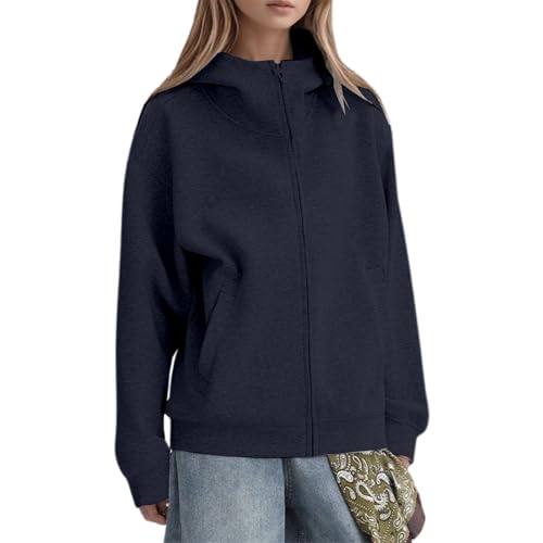Sweat zip polaire surdimensionné idéal pour les sorties urbaines fraîches