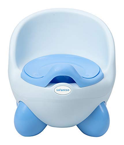 INFANTSO Removable Baby Potty Seat (Blue) with High Back Rest & Anti Skid Base (Age 1 to 4 Years)