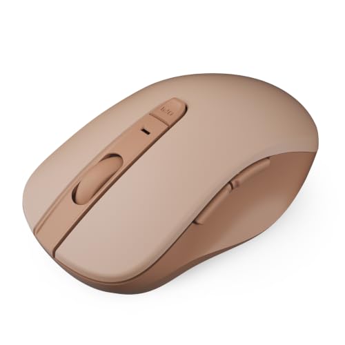 wegear WL300 Bluetooth Mouse Silent Wireless Mice, Quiet Click, Cordless Computer Mouse with 6 Buttons, Sculpted Grip, Adjustable DPI for Laptop, PC, Mac (Brown) - image 1