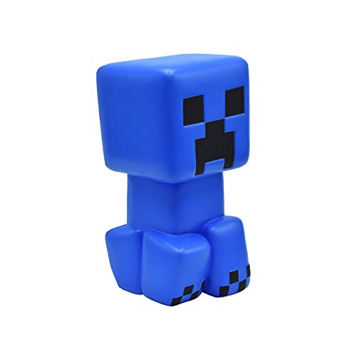 Minecraft Super‑Charged Blue Creeper Mega SquishMe - 6″ Slow‑Rise Scented Foam Stress Toy - Thumbnail 5