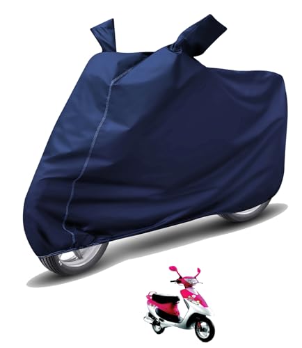 Image of Auto Hub Waterproof Scooty Cover Compatible with TVS Pep Plus Dustproof, UV Protection Two Wheeler Scooty Pep Plus Cover - Blue