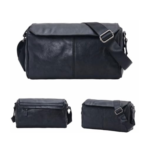 Mens Waist Packs Messenger Shoulder Bags Genuine Leather Casual Daypacks Crossbody Bags Travel Bags 12.2Inch2