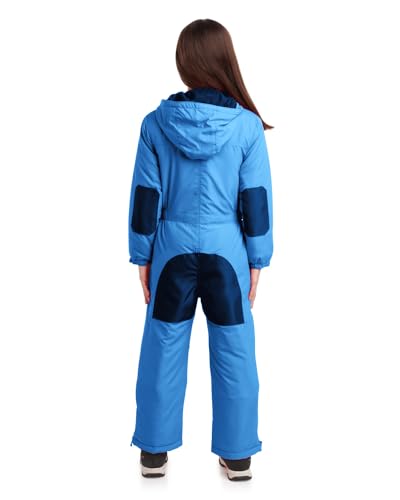 kids snow suit - toddler girls and boys snowsuit one piece waterproof insulated winter jumpsuit coveralls 2t-14
