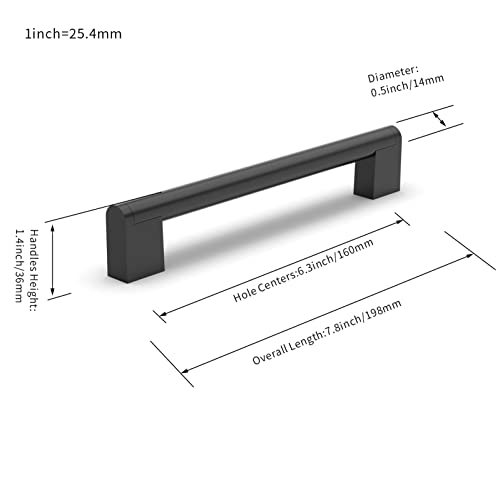 FURNIWARE 10 Pack Cabinet Pulls, Hardware Drawer Handles, Stainless Steel Kitchen Cabinet Door Handles Pull - Image 4