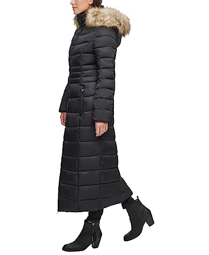 Kenneth Cole Women's Faux Fur-Trim Maxi Puffer3