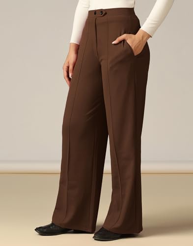 Image of SIRIL Women's Polyester Solid Regular Fit Trouser Pant for Office, College & Events Formal Casual Daily Use