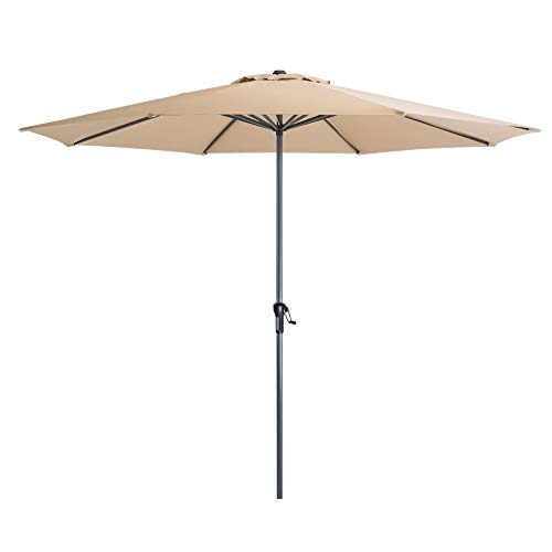 Crestlive Products 11 FT Patio Outdoor Umbrella, Extra Large Aluminum Market Table Umbrella