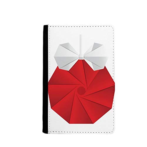 Étui portefeuille passeport voyage origami de Noël multicolore 3.7x5.8
