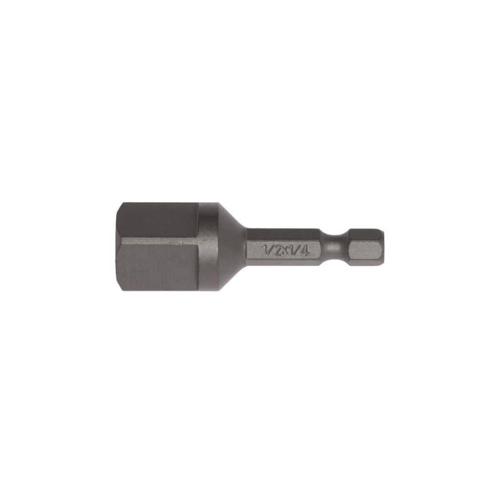 Teng Tools 50mm Bit Adaptor - 1/4 Inch Drive Hex - 1/2 Inch Drive Square -ACCSDA1412