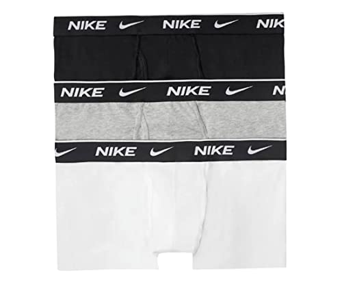 Nike 3Pk Trunk Evyd Cotton Mens Active Underwears Size L, Color: Black/White/Multi-colored