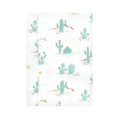 Image of Luvable Friends Hudson Baby Flannel Burp Cloths 7pk, Sun and Cactus
