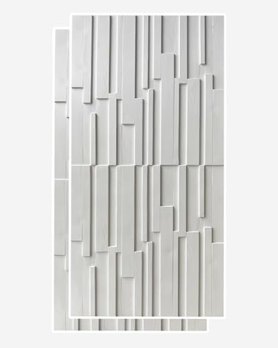 Paneles de pared decorativos 3D para tapar imperfecciones con diseño estriado de mosaico 1