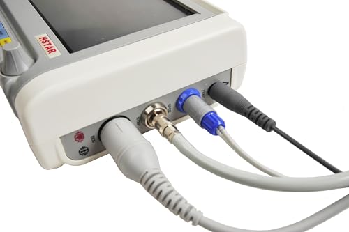Image of Veterinary Vital Signs Monitor 7 Inch Portable 6 Parameter Monitor ECG /NIBP /PR /SPO2 /RESP /TEMP Animal Monitor