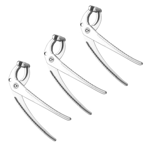 minkissy 3個 アルミ合製防滑耐熱ボウルクリップ 重さに強くやけど防止 蒸し器や電気調理器対応の家用プレートクランプ