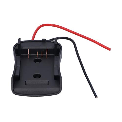 Adaptador de bateria com furos de fixação para conectores de energia série de bateria Dewalt 20V 18V