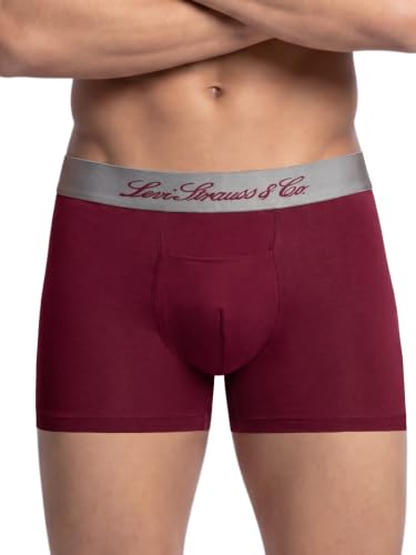 Image of Levi's Cotton Elite Trunk | Premium Men's Trunk Underwear | 4-Way Stretch | Outer Elastic Waistband | H-Pocket | Style 072 | Pack of 1