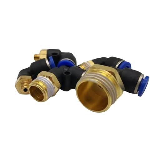 Codo neumático PL10-02 para eliminar fugas de presión en mangueras de 10mm 2