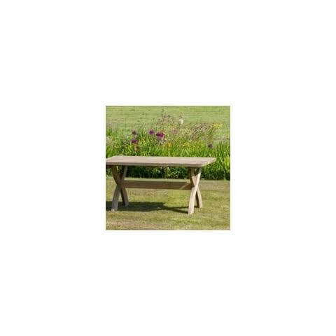 Zest4Leisure 160cm Harriet Garden Dining Table - FSC Certified Pressure Treated Wood Cover