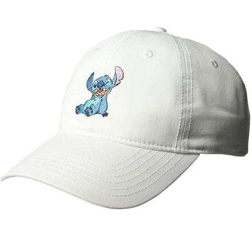 Concept One unisex-adult Concept One Disney Stitch Adjustable Baseball Cap, Dad Hat With Curved Brim Baseball Cap (pack of 1)