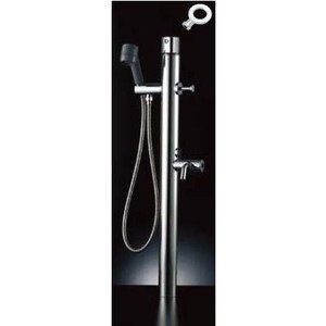 LIXIL(リクシル) INAX ペット用水栓柱 シングルレバー混合水栓柱(キー式ハンドル付) LF-932SG