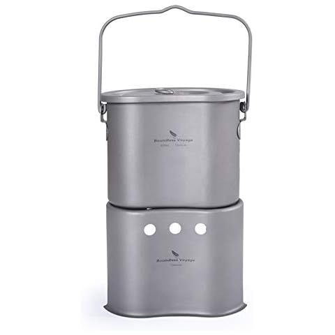 Boundless Voyage Ultralight Titanium Wood Burning Stove Cover