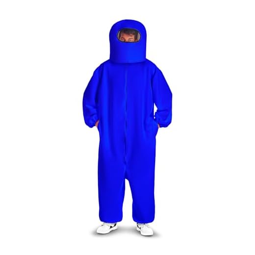 My Other Me disfraz de among us para adulto impostor varias tallas y colores (AZUL, M/L)