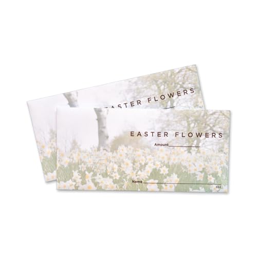 Pochettes cadeaux de Pâques à fleurs 8,9 x 16,5 cm pour offrir de l'argent et des mots