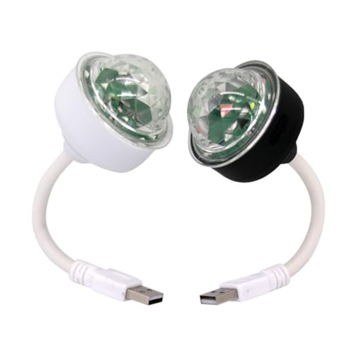 Luces de discoteca LED USB Gatuida de 2 piezas para solucionar la falta de color en tus fiestas