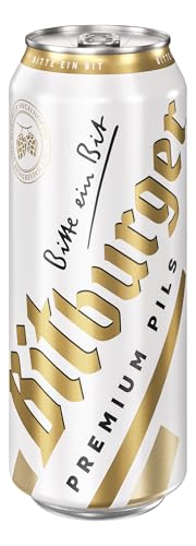 BITBURGER® Premium Pils | Dosen-Bier (24x 0,5l) | Hopfenbetonter Pilsgenuss | Aus Besten Hopfensorten | Nach Deutschem Reinheitsgebot Gebraut