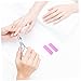 IWOWHERO Silicone Tweezers Covers Set for Manicure Tools Non-slip Nail Nippers Cuticle Cover for Beauty College Random Color