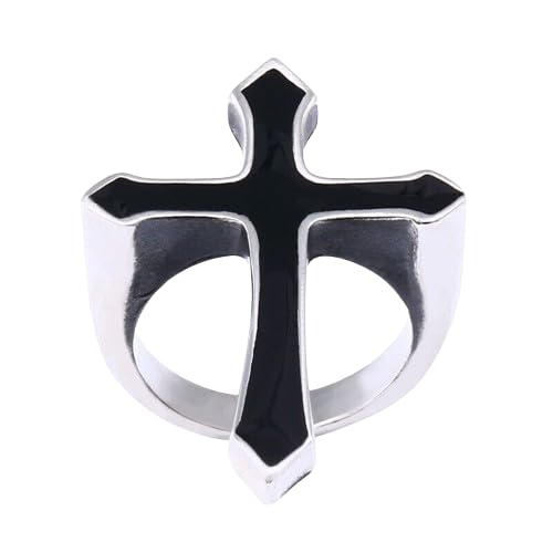 Myginie.in Rings For Men Black Cross Viking Biker Ring Size 6 (8) (B0CSBQ5DCH) Amazon Price History, Amazon Price Tracker