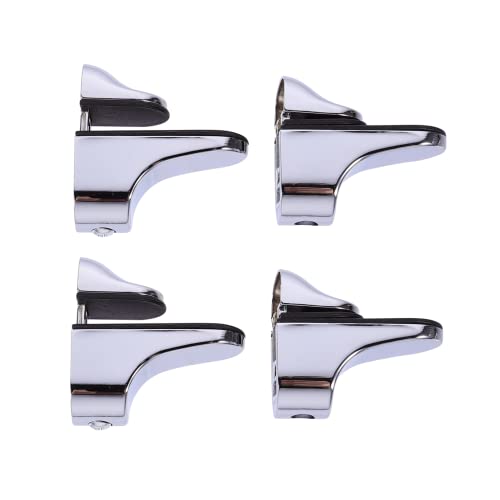 jojofuny 4個 ガラス クリップ ガラス 棚 ブラケット クランプ ガラス用 棚 ブラケット 階段用 ガラス 棚 ホルダー ガラス 棚 取付金具 棚 クリップ ブラケット 手すり 用ガラス