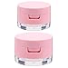 FOMIYES Small Clamshell Cosmetic Case with Mirror Travel Loose Powder Box Compact Portable Makeup Powder Container for Daily Use