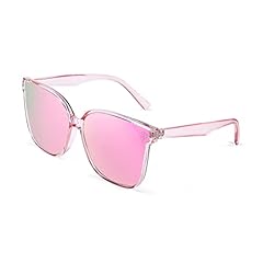 Clear Pink Frame Mirrored Pink Lenses