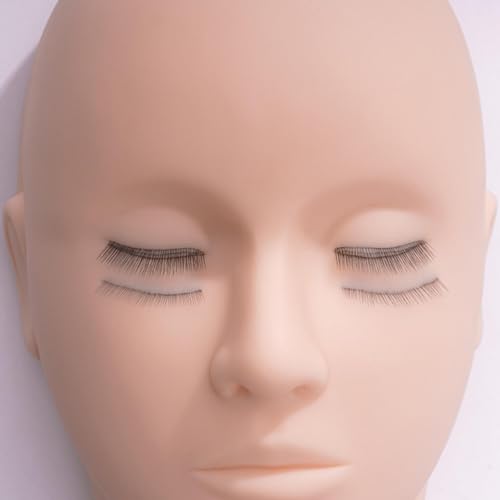 Tête de mannequin de cils pour corriger ses erreurs de pose d'extensions - 7