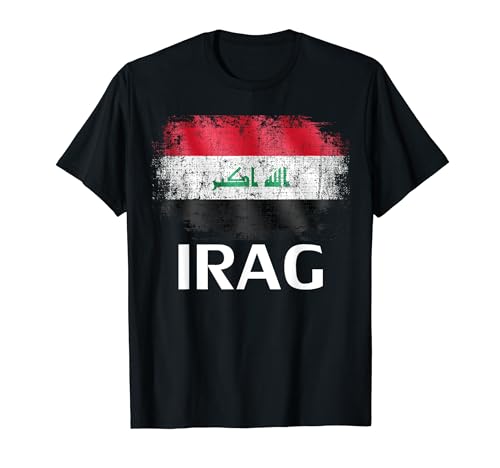 Vintage Iraq Flag For Iraqi Gift Maglietta